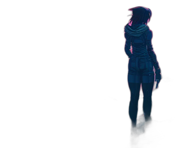 jacket, dress, robot, creature transparent PNG cut-out