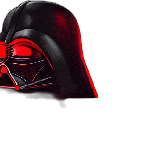 mask, 3d render, concept art, photorealistic, darth, vader, head, coming transparent PNG cut-out