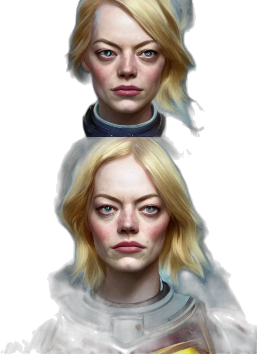 face, jacket, concept art, photorealistic transparent PNG cut-out
