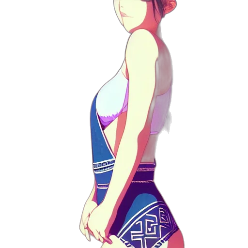 dress, staff, jacket, anime, pixel art, concept art, fantasy art, blue transparent PNG cut-out