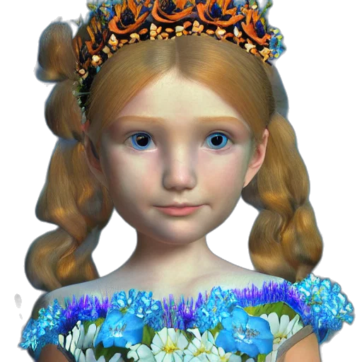 crown, jewelry, face, dress, 3d render, photorealistic, fantasy art, concept art transparent PNG cut-out