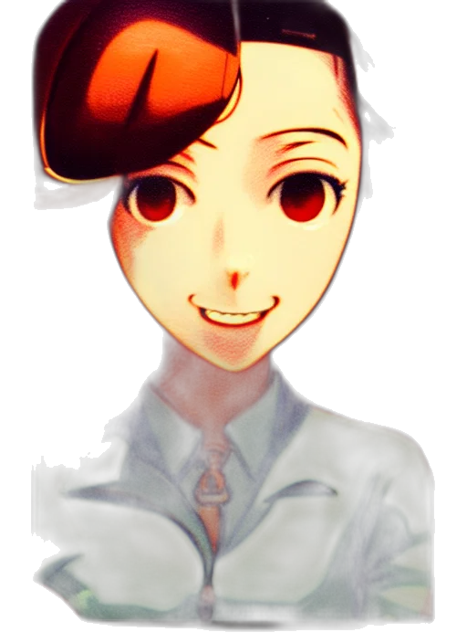 staff, face, mask, hat, anime, watercolor, cartoon, concept art transparent PNG cut-out