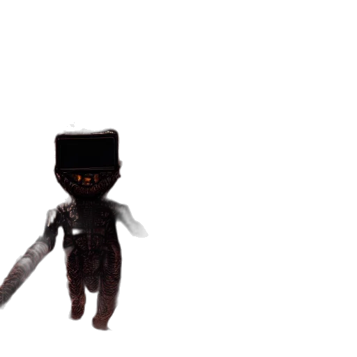 robot, creature, staff, weapon transparent PNG cut-out