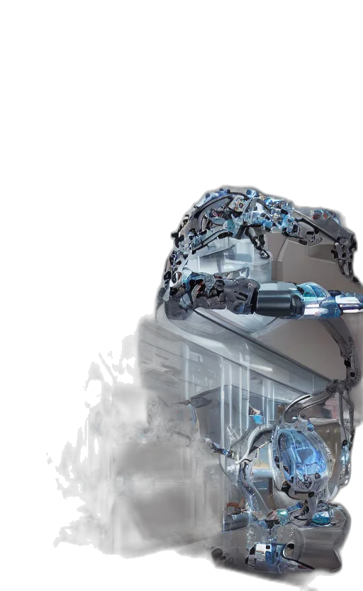 robot, mask, crown, face transparent PNG cut-out