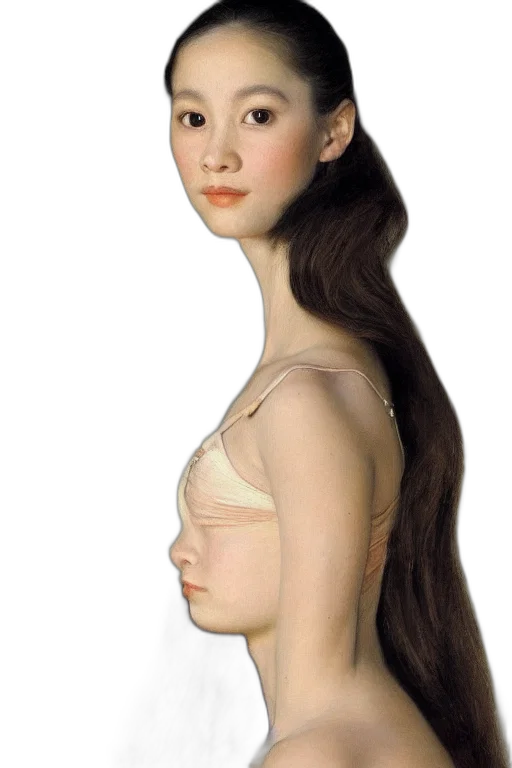 hair, dress, face, mask transparent PNG cut-out