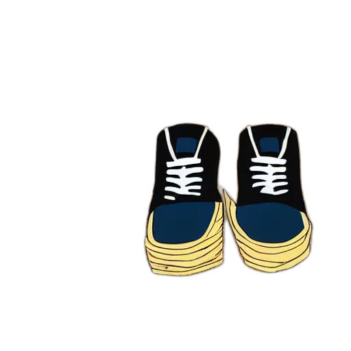 shoes, crown, 3d render, pixel art transparent PNG cut-out