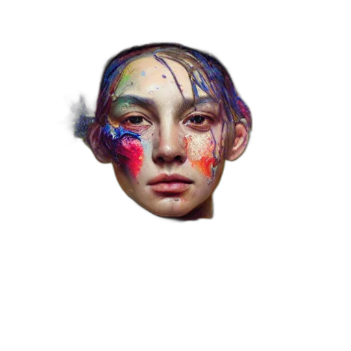 face, mask, crown, hat, photorealistic, pixel art, watercolor, concept art transparent PNG cut-out