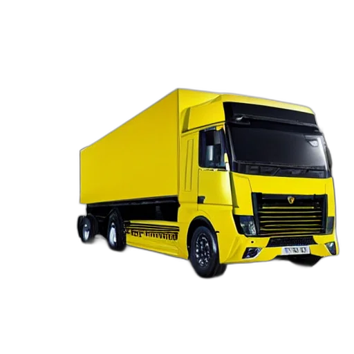 3d render, photorealistic, concept art, lorry transparent PNG cut-out