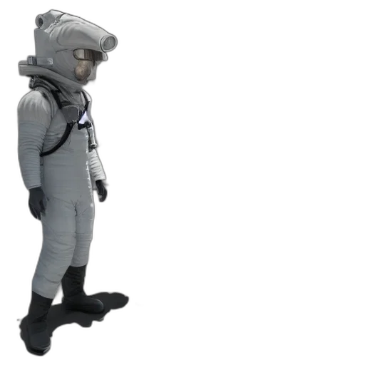 robot, jacket, staff, mask transparent PNG cut-out