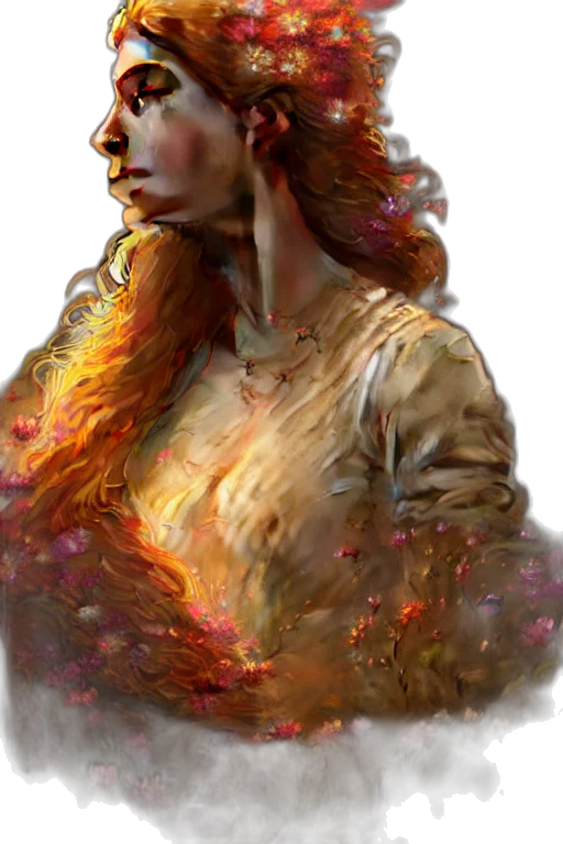 face, dress, jacket, hair, fantasy art, photorealistic, concept art, oil painting transparent PNG cut-out