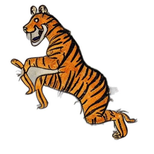 animal, creature, cartoon, concept art, tiger, fire, many, legs transparent PNG cut-out