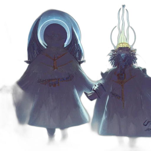 crown, mask, staff, concept art transparent PNG cut-out