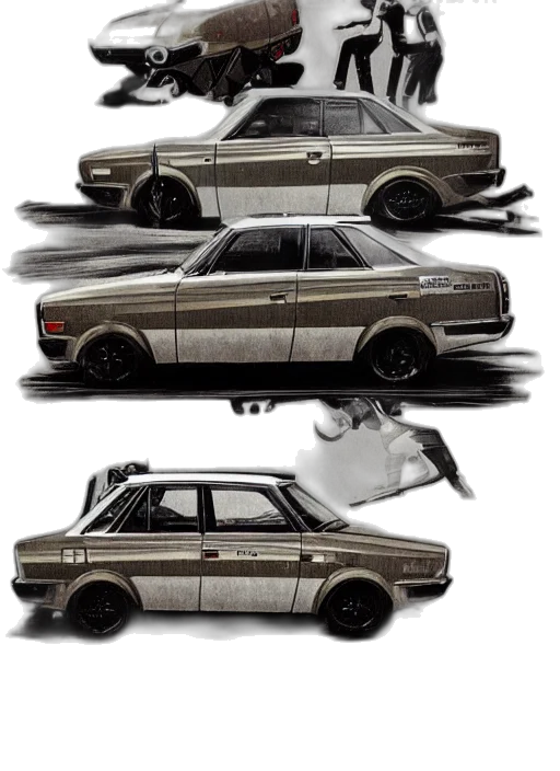 car, concept art, photorealistic, 3d render transparent PNG cut-out