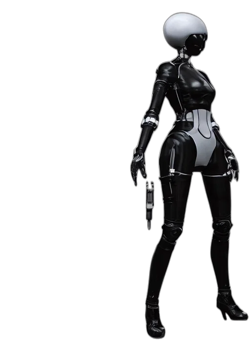 robot, dress, jacket, mask transparent PNG cut-out