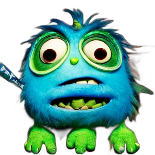 staff, creature, animal, face, 3d render, concept art, photorealistic, cartoon transparent PNG cut-out