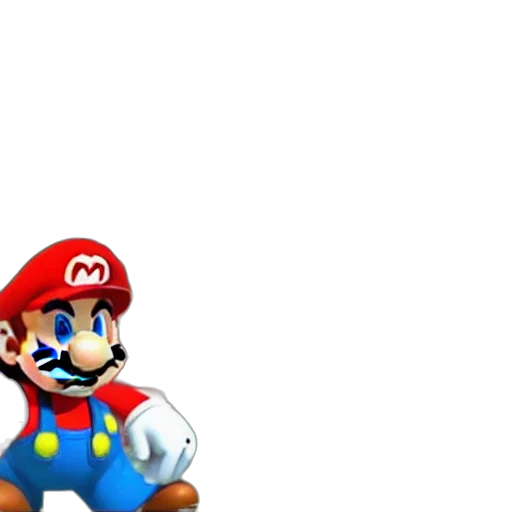 hat, weapon, 3d render, pixel art, concept art, photorealistic, super, mario transparent PNG cut-out