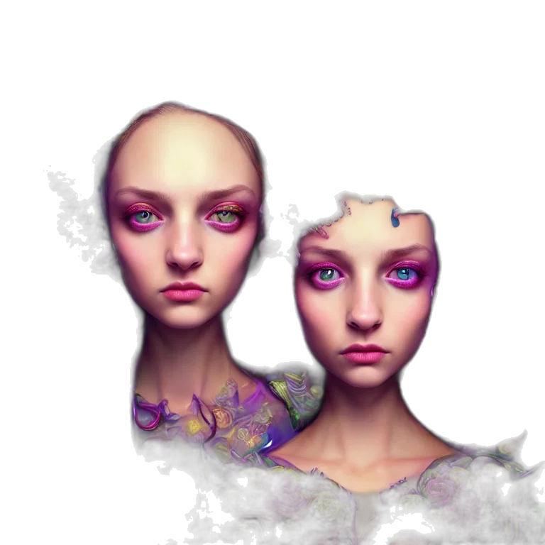 face, mask, creature, robot, concept art, fantasy art, photorealistic, 3d render transparent PNG cut-out