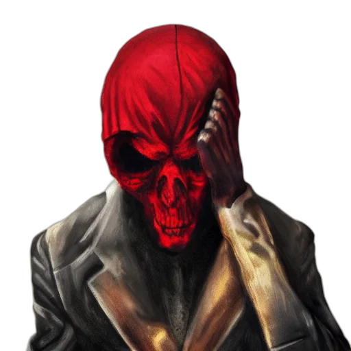 mask, face, jacket, concept art transparent PNG cut-out