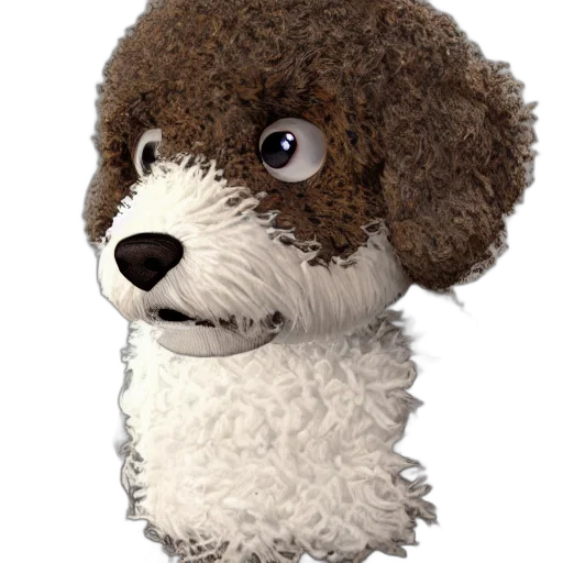 staff, animal, face, hair, photorealistic, 3d render, concept art, cartoon transparent PNG cut-out