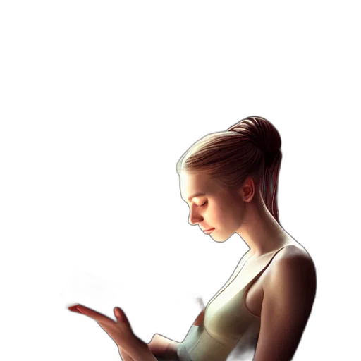 dress, face, jewelry, staff, photorealistic, watercolor, concept art, oil painting transparent PNG cut-out