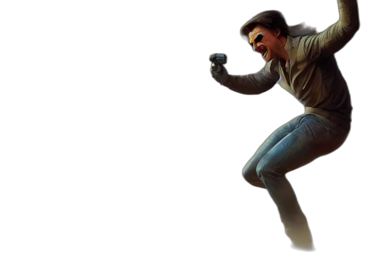 jacket, 3d render, concept art, comic book art, photorealistic, tom, cruise, iinside transparent PNG cut-out