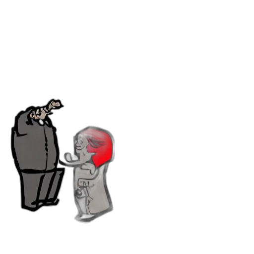 robot, umbrella, staff, jacket transparent PNG cut-out