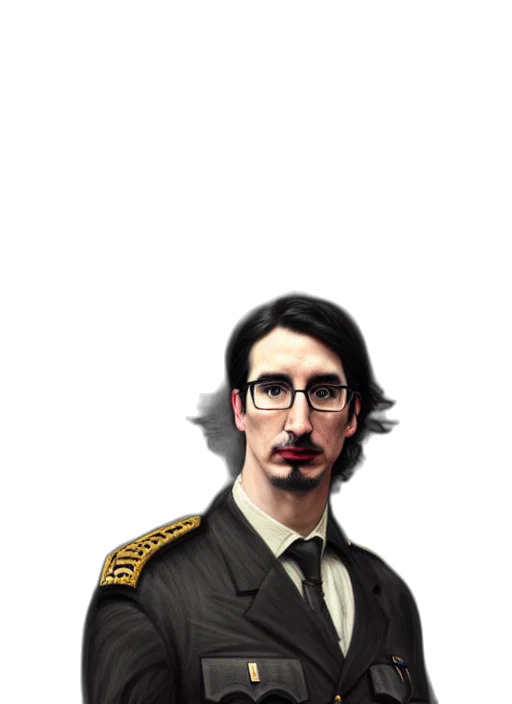 staff, jacket, face, animal transparent PNG cut-out