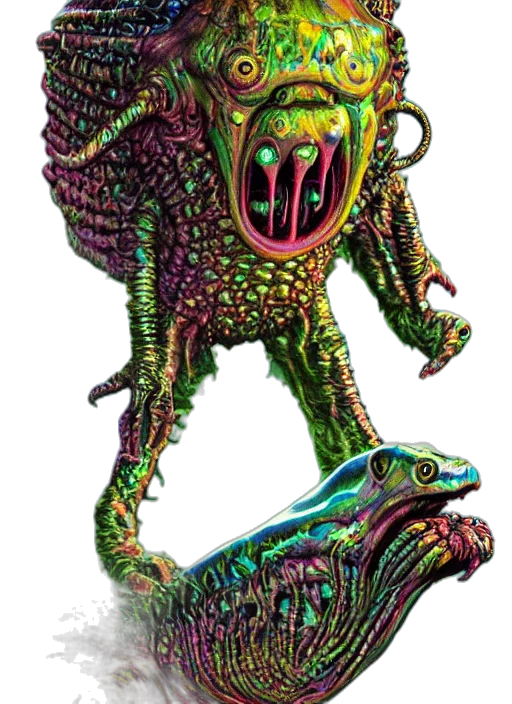 creature, dragon, staff, animal transparent PNG cut-out