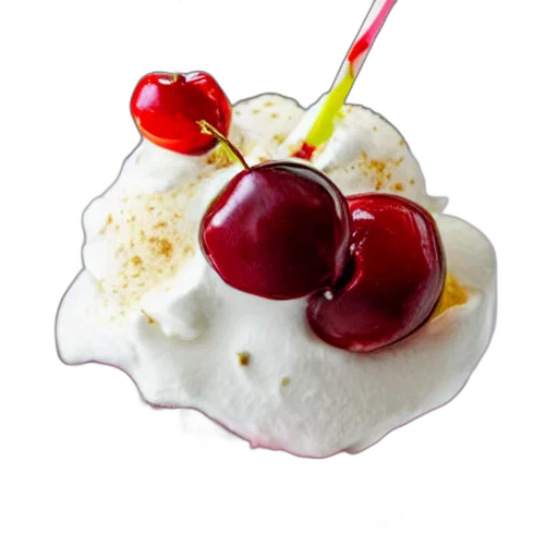 food, crown, photorealistic, 3d render transparent PNG cut-out