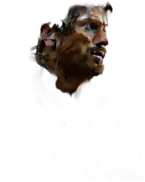 face, mask, crown, creature, 3d render, concept art, photorealistic, fantasy art transparent PNG cut-out