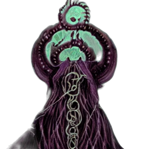 crown, staff, hair, creature transparent PNG cut-out