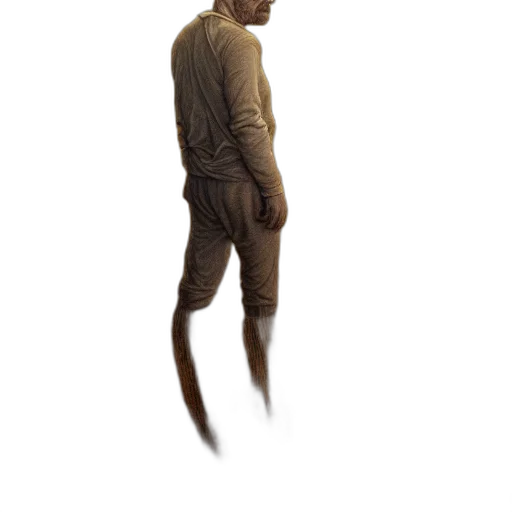 creature, staff, jacket, animal transparent PNG cut-out