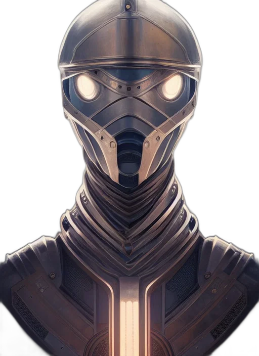 mask, robot, face, staff transparent PNG cut-out