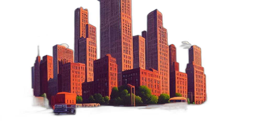 building, 3d render, concept art, photorealistic transparent PNG cut-out