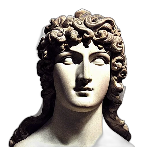 face, crown, mask, jewelry, photorealistic, vaporwave, 3d render, antinous transparent PNG cut-out
