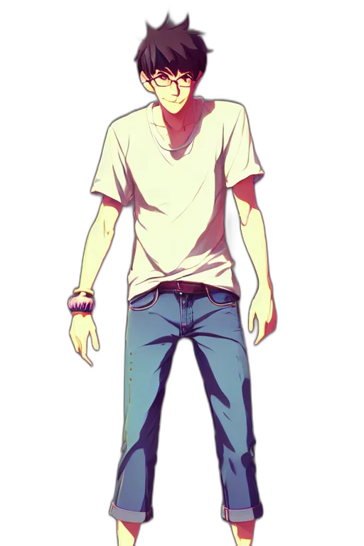 staff, cartoon, anime, pixel art, concept art, pastel, neon, blue transparent PNG cut-out