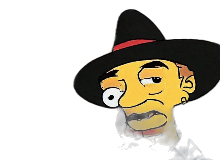 hat, cartoon, concept art, pixel art, fire, broadcast, still, johnny transparent PNG cut-out
