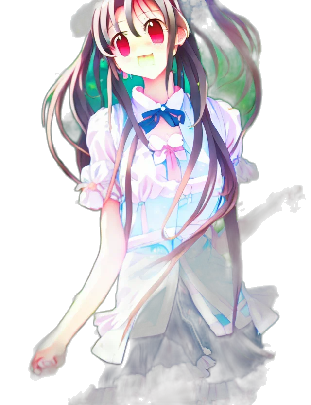 dress, staff, creature, mask transparent PNG cut-out