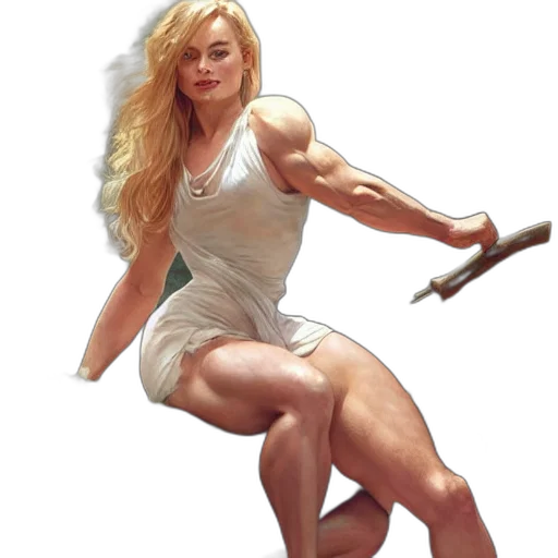 sword, weapon, dress, hair transparent PNG cut-out