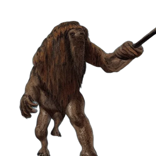 staff, creature, animal, hair transparent PNG cut-out