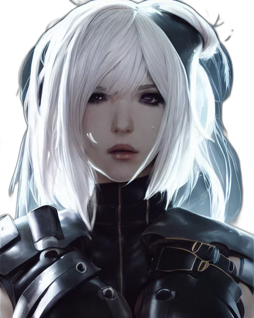 robot, face, mask, weapon, fantasy art, concept art, cyberpunk, anime transparent PNG cut-out