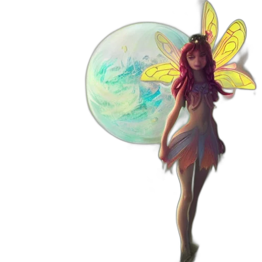 dress, staff, creature, fantasy art, concept art, pixel art, watercolor, underwater transparent PNG cut-out