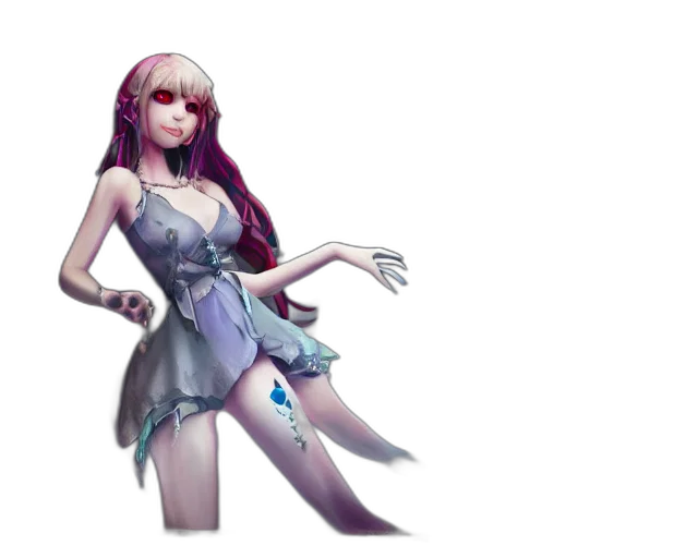 dress, staff, fantasy art, concept art, anime, pixel art, pastel, dark transparent PNG cut-out