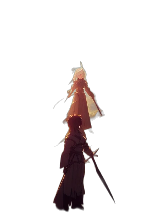 sword, staff, weapon, crown transparent PNG cut-out