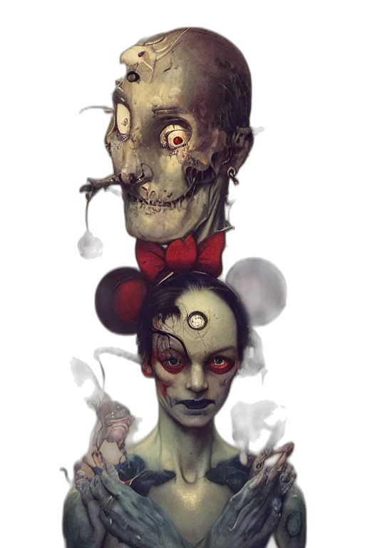 mask, face, creature, concept art transparent PNG cut-out