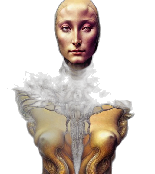 mask, face, robot, crown, concept art, fantasy art, photorealistic, 3d render transparent PNG cut-out