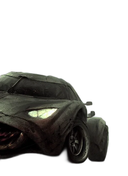 car, creature, mask, dragon, concept art, 3d render, photorealistic, epic transparent PNG cut-out