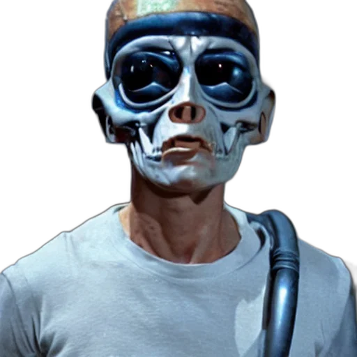 mask, face, staff, robot transparent PNG cut-out