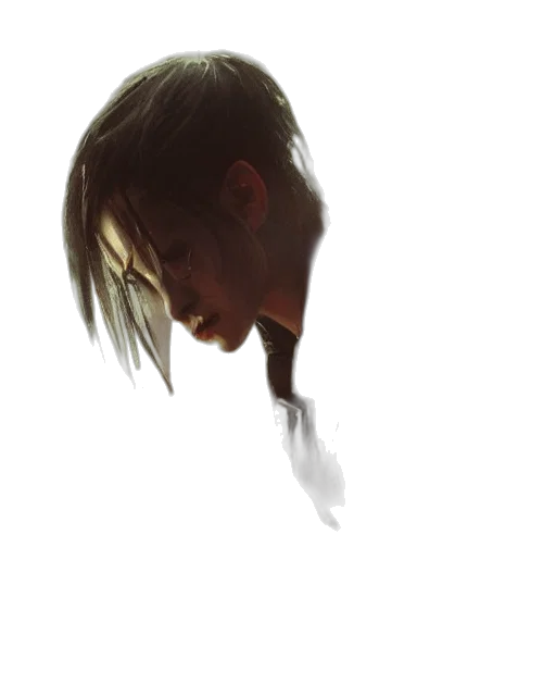 face, mask, hair, creature, concept art, watercolor, photorealistic, cyberpunk transparent PNG cut-out