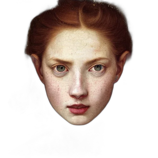 face, mask, crown, hair transparent PNG cut-out